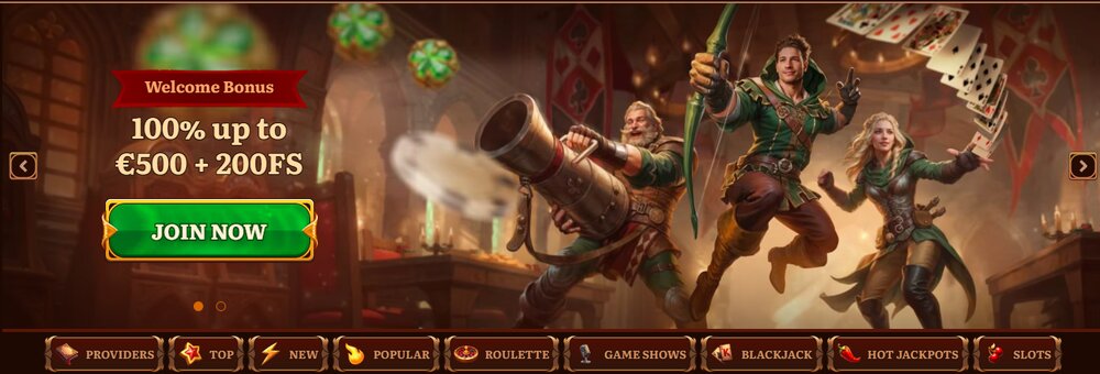 Wild Robin casino HP LI